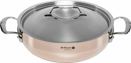 De Buyer Prima Matera Shallow Stainless Steel Pot 4.9lt / 28cm