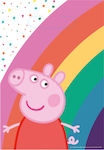 Amscan Peppa Pig Hârtie Geantă pentru Cadou cu Tema "Peppa Pig" Multicoloră 16x23cm. 8buc 9906335