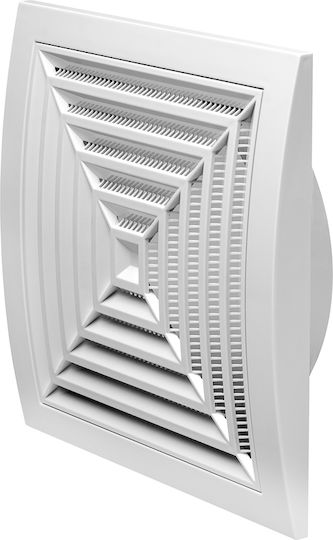 Europlast ND15G Perdea de ventilație 19x19cm Pătrată cu plasă