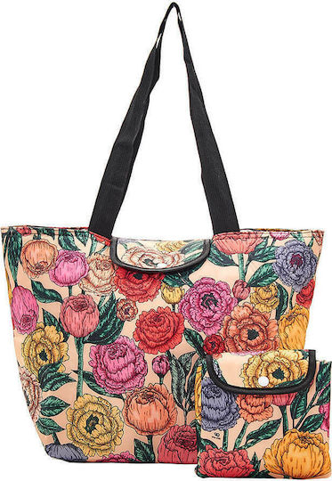 Eco Chic Ισοθερμική Τσάντα Χειρός Beige Peonies Large Cool 10 λίτρων Μ44 x Π17 x Υ29εκ.