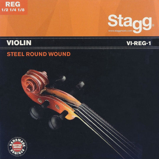 Stagg Set of Steel Strings for Violin 1/2 / 1/4 / 1/8 1/2 & 1/4 & 1/8 Violin String Set