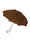 Next 22223 Automatic Umbrella with Walking Stick Brown 22223-07ΑΩ-2
