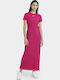 Sportswear Icon Clash Rochie De Vară Midi Sport Mâneca Scurtă Fireberry