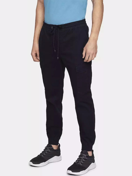 4F Men's Sweatpants with Rubber Navy Blue