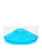 Ankor Γωνιακή Επιτοίχια Ραφιέρα Μπάνιου Πλαστική με 1 Ράφι και Βεντούζες 19x19x4cm Μπλε
