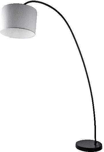 Elmark Floor Lamp H155xW40cm. with Socket for Bulb E27 White