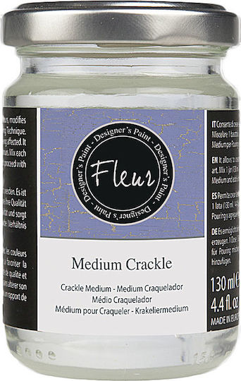 Fleur Craft Crackle Transparent Επιφάνειας Medium Crackle 130ml