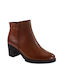 Pepe Menargues 1194 Leather Women's Ankle Boots Tabac Brown 69155