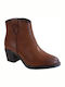 Pepe Menargues 20340 Leather Women's Ankle Boots Tabac Brown