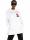 Karl Lagerfeld Women's Hooded Sweatshirt White 205W1820-100