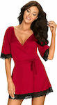 Obsessive Sensuelia Robe Red