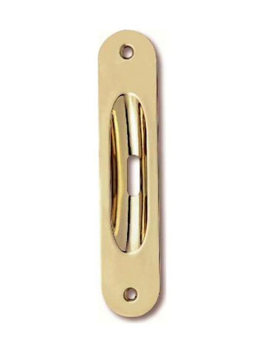 Viobrass 21 Türgriff mit Schlüsselloch Gold Checkmate 160mm 21-10