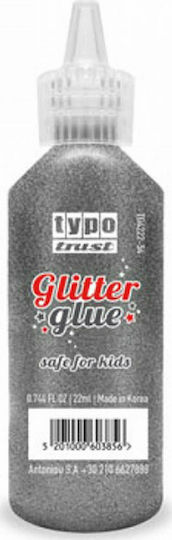Typotrust Κόλλα Glitter Ασημί 22ml