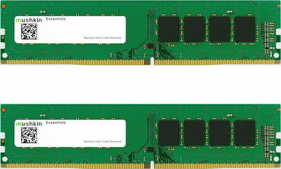 Mushkin Essentials 32GB DDR4 RAM με 2 Modules (2x16GB) και Ταχύτητα 3200 για Desktop