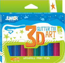 Uni Pap Lipici Sclipici 3D Multicolor 11.5ml 12 Bucăți