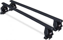 Menabo Roof Bars Metallic 112cm. 5D 2008-2014 (with Roof Rack Legs) Black