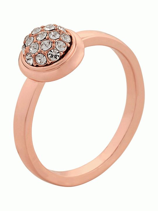 Visetti Damen Ring mit Steinen Vergoldet