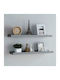 Gray Wall Shelves (2 Pieces) 80x9x3 cm