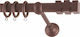 Frans Metallisch Vorhangstange Lego Einfach Φ25mm 160cm Bordeaux