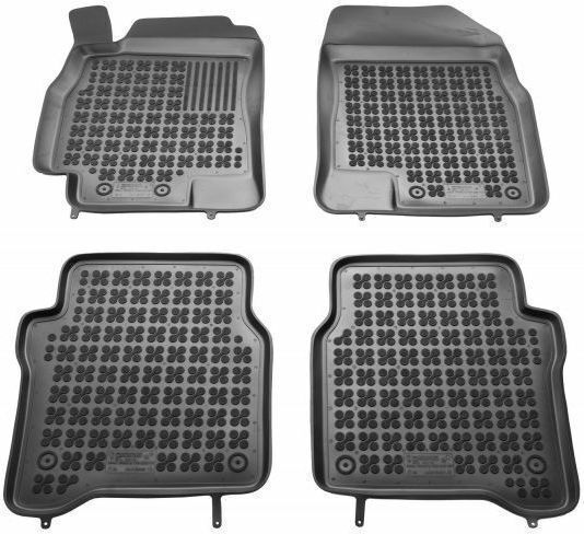 Rezaw Plast Set of Front and Rear Mats 4pcs Tray Type for Nissan Primera 2002-2007 Black