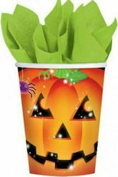 Amscan Perfect Pumpkin Ποτήρι για Party Halloween 8τμχ
