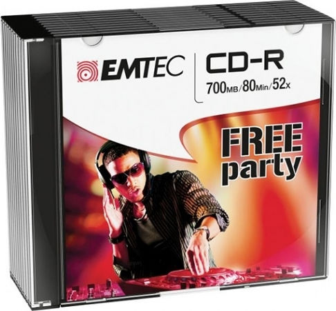 Emtec Recordable CD-R 52x 700MB 10pcs