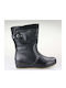 Zak 76/045 Leather Women's Ankle Boots Platform Black