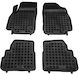 Rezaw Plast Set of Front and Rear Mats 4pcs Tray Type for Opel Karl 2015-2019 Black