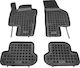 Rezaw Plast Set of Front and Rear Mats 4pcs Tray Type for Volkswagen Beetle (New) 2012+ Black