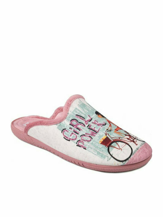 Adam's Shoes 624-20616 Women's Slipper In Pink Colour