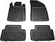 Rezaw Plast Set of Front and Rear Mats 4pcs Tray Type for Peugeot 508 2012-2018 Black