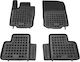 Rezaw Plast Set of Front and Rear Mats 4pcs Tray Type for Mercedes-Benz C Class / ML 2014+ Black