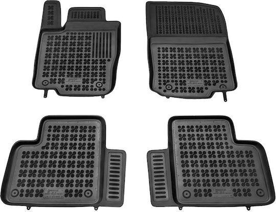 Rezaw Plast Set of Front and Rear Mats 4pcs Tray Type for Mercedes-Benz C Class / ML 2014+ Black
