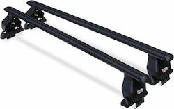 Menabo Roof Bars Metallic 112cm. for Cars with Factory Bars (with Roof Rack Legs) Black