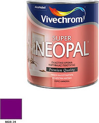 Vivechrom Super Neopal Πλαστικό Χρώμα για Εσωτερική Χρήση Μωβ 750ml