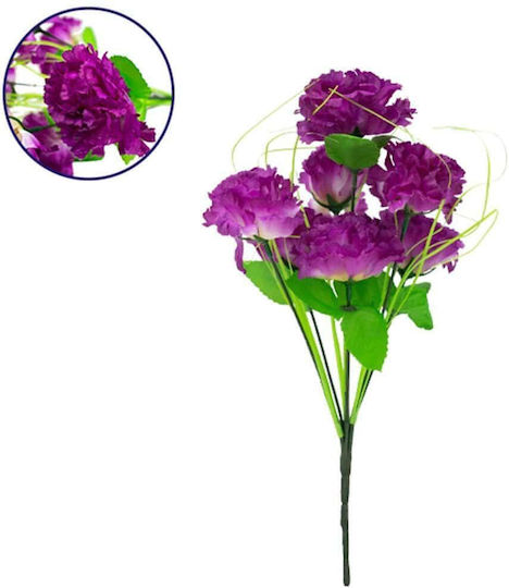 Bouquet of Artificial Flowers Clove Violet 35cm GloboStar