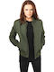 Urban Classics TB806 Kurz Damen Bomberjacke Grün