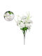 GloboStar Bouquet of Artificial Flowers Clove White 35cm 1pcs