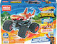 Mega Bloks Cuburi De Construit Hot Wheels Monster Trucks Tiger Shark Pentru 5+ Ani 187 Bucăți