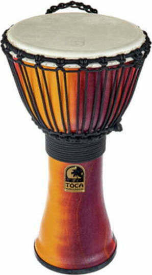 Toca Percussion Djembe Freestyle Seilgestimmt 10 Zoll Mit Mechanischem Kordelzug