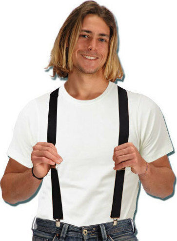 Carnival Suspenders Black 1pcs