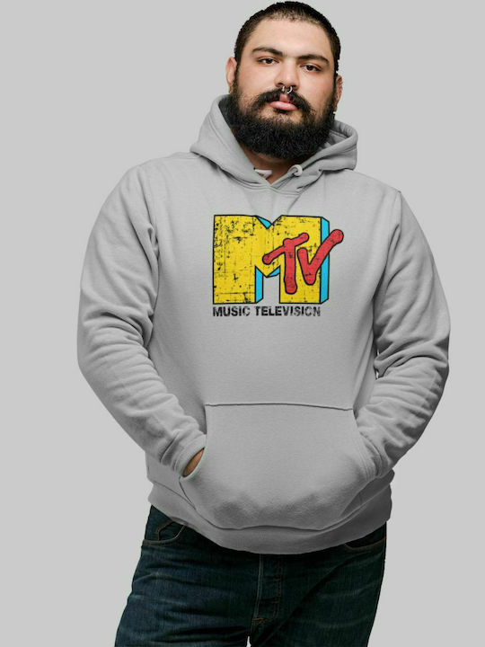 MTV Hooded Sweatshirt - GREY MELANGE