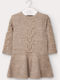 Kinderkleid Langärmelig Knitted Braun