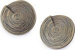 Acrylic buttons embossed bronze 25mm