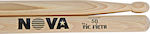 Vic Firth Hickory Μπαγκέτες Ντραμς Nova 5B με Σχήμα Μύτης Oval