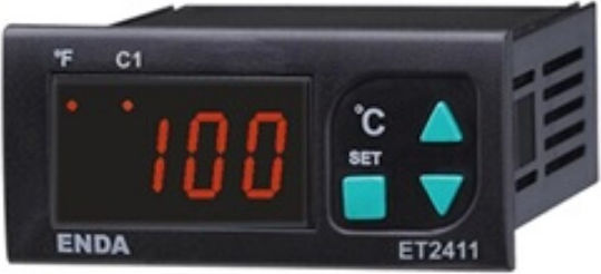 Enda ET2412 Thermostat Industrial Type Digital Thermostat with 2 relays 230V (-60°C to +150°C) 03.053.0039