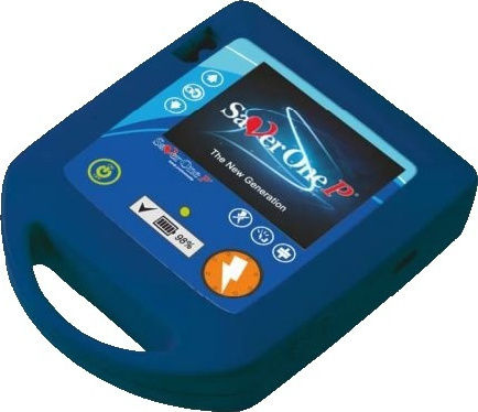 Ami Italia Saver One P Semi-Automatic / Manual Defibrillator 360J with Rechargeable Battery