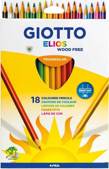 Giotto Elios Wood Free Colored Pencil Set Package of 1 packages