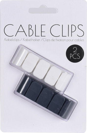 491410070 Kabelclips-Organizer 2Stück Schwarz