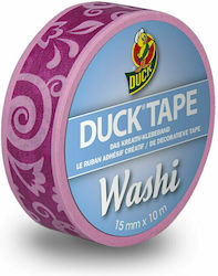 Duck Bandă Washi Autoadezivă pentru Decor Purple Cirrus 1buc 15mm x 10m